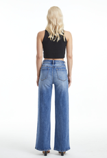 BAYEAS HIH RISE WIDE LEG JEAN MEDIUM WASH