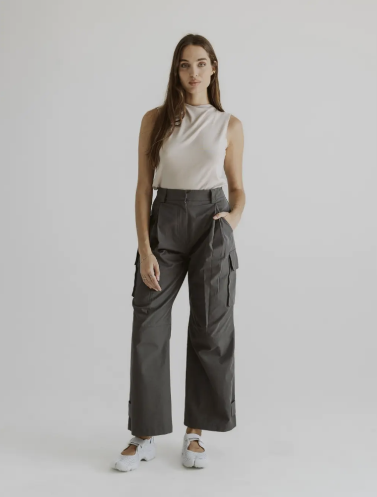 ALL ROW MADDIE PANTS CHARCOAL