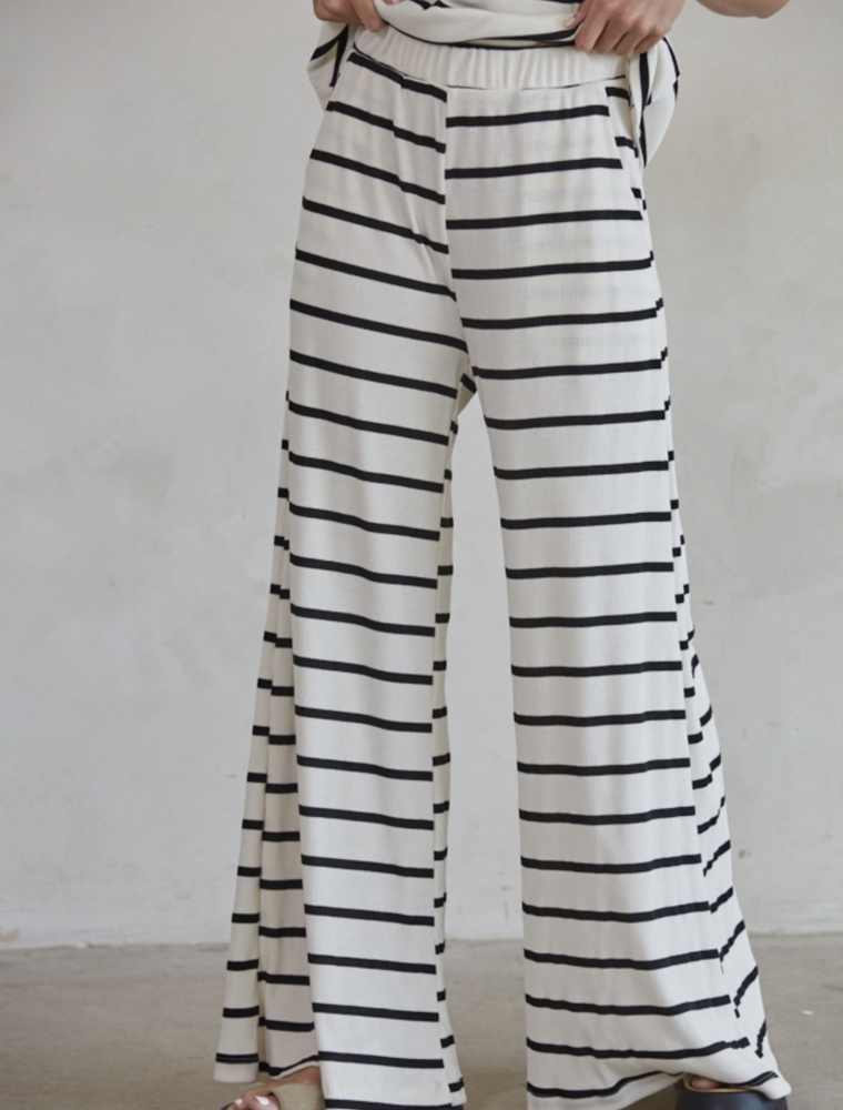BY TOGETHER KELSEY STRIPED PANTS