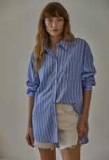 BY TOGETHER PINK LAGOON STRIPED SHIRT