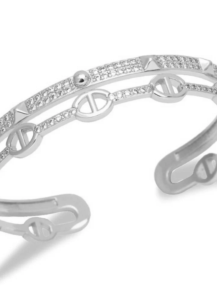 SAHIRA MONA CUFF SILVER