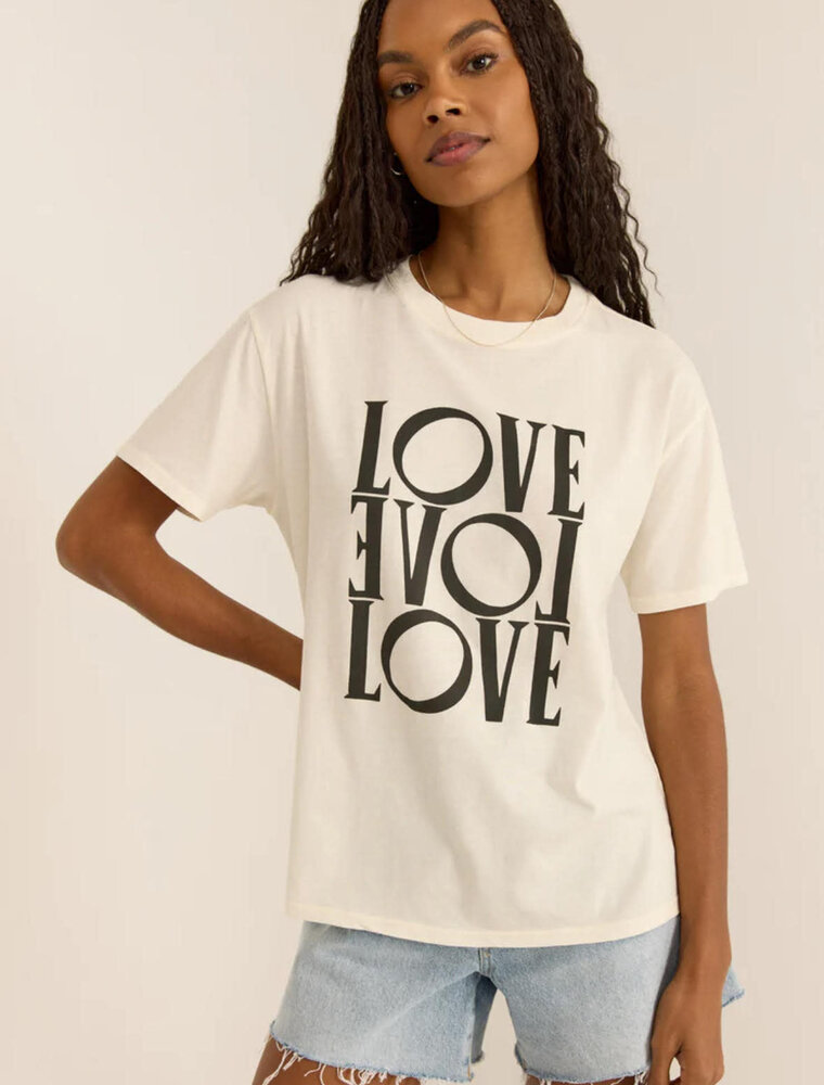 Z SUPPLY LOVE BOYFRIEND TEE SEA SALT