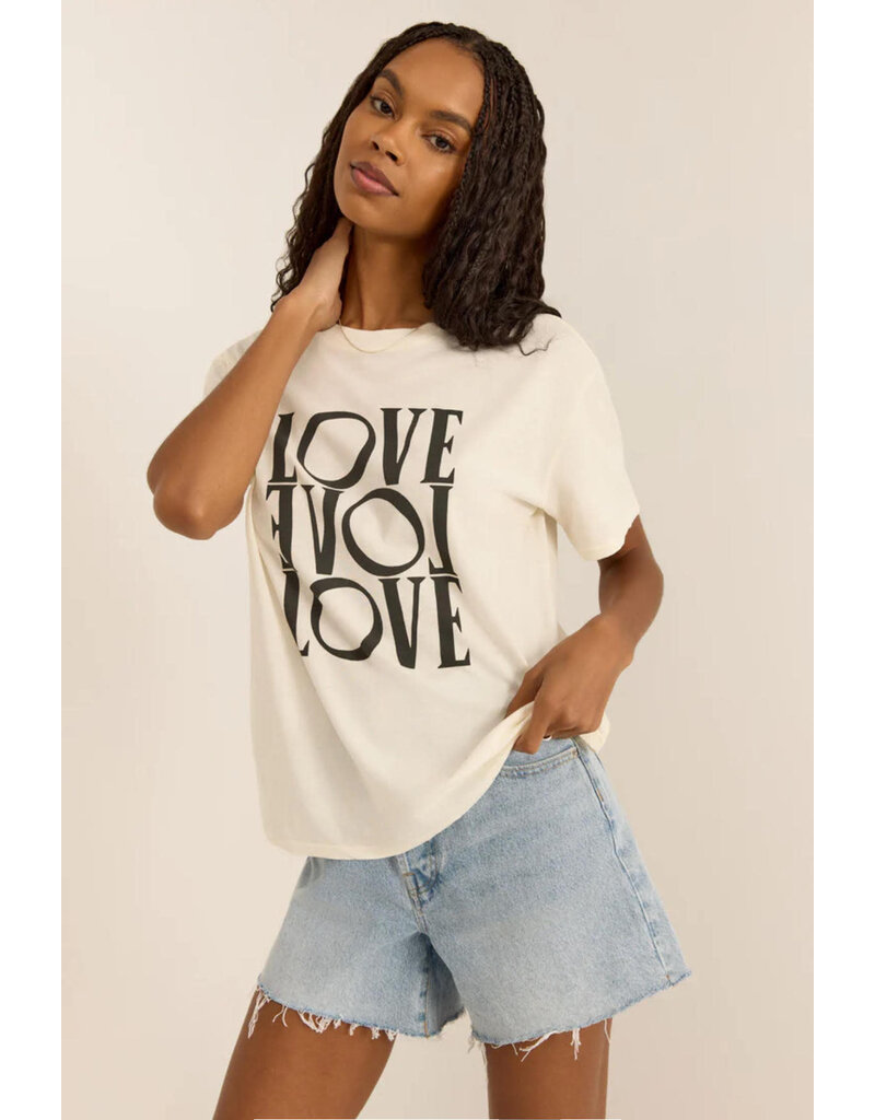 Z SUPPLY LOVE BOYFRIEND TEE SEA SALT