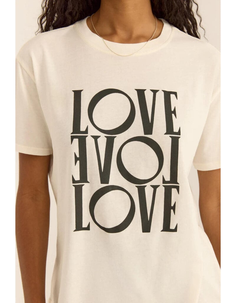 Z SUPPLY LOVE BOYFRIEND TEE SEA SALT