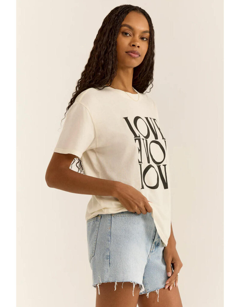 Z SUPPLY LOVE BOYFRIEND TEE SEA SALT