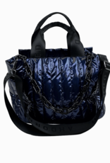 AH.DORNED ROSIE LIQUID QUILTED NYLON HANDBAG