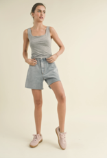 MIOU MUSE DENIM WASHED SHORTS