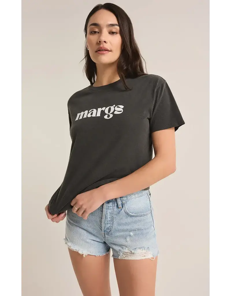 Z SUPPLY MARGS BOYFRIEND TEE BLACK