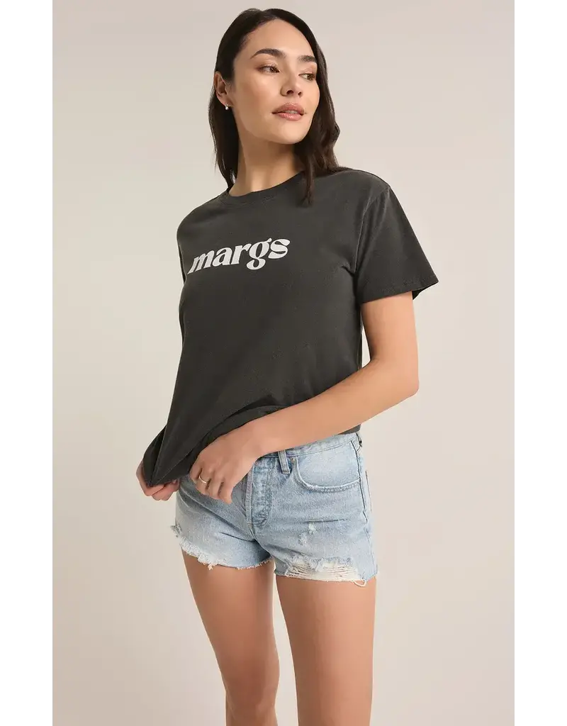 Z SUPPLY MARGS BOYFRIEND TEE BLACK