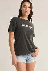 Z SUPPLY MARGS BOYFRIEND TEE BLACK