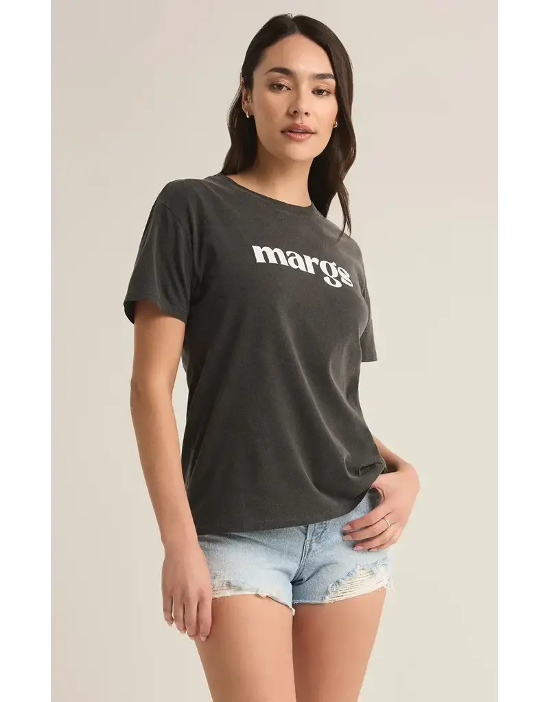 Z SUPPLY MARGS BOYFRIEND TEE BLACK