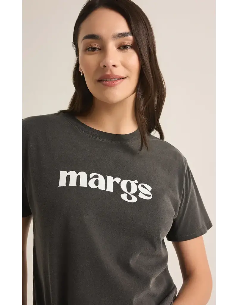 Z SUPPLY MARGS BOYFRIEND TEE BLACK