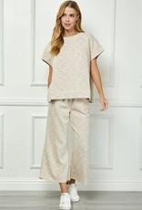 SEE AND BE SEEN DIAGONAL STRIPED CROPPED PANTS