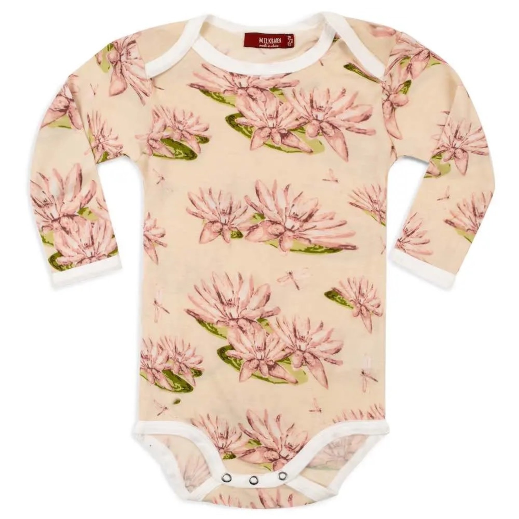 Water Lily Long Sleeve Onesie