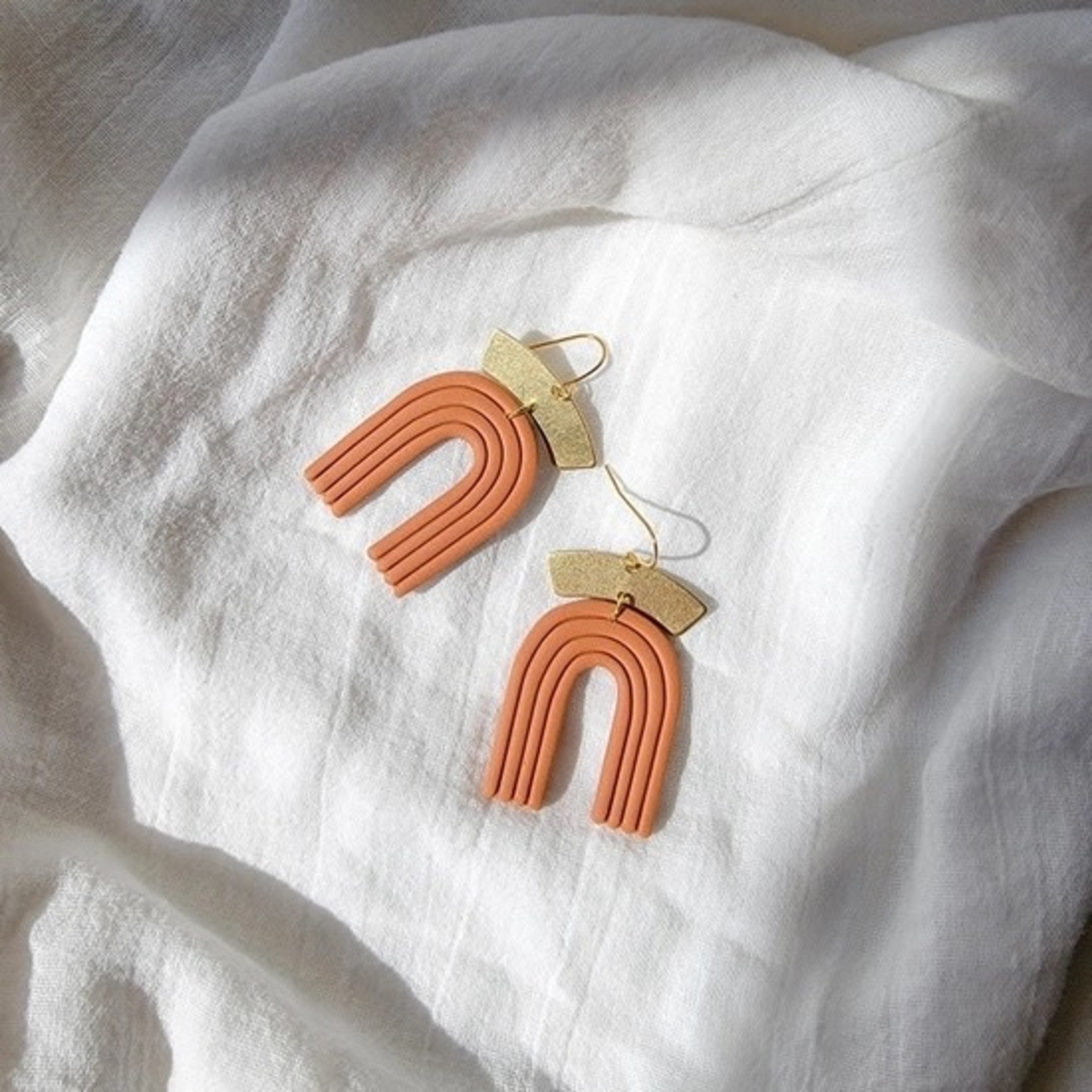 Terracotta Arch Earrings