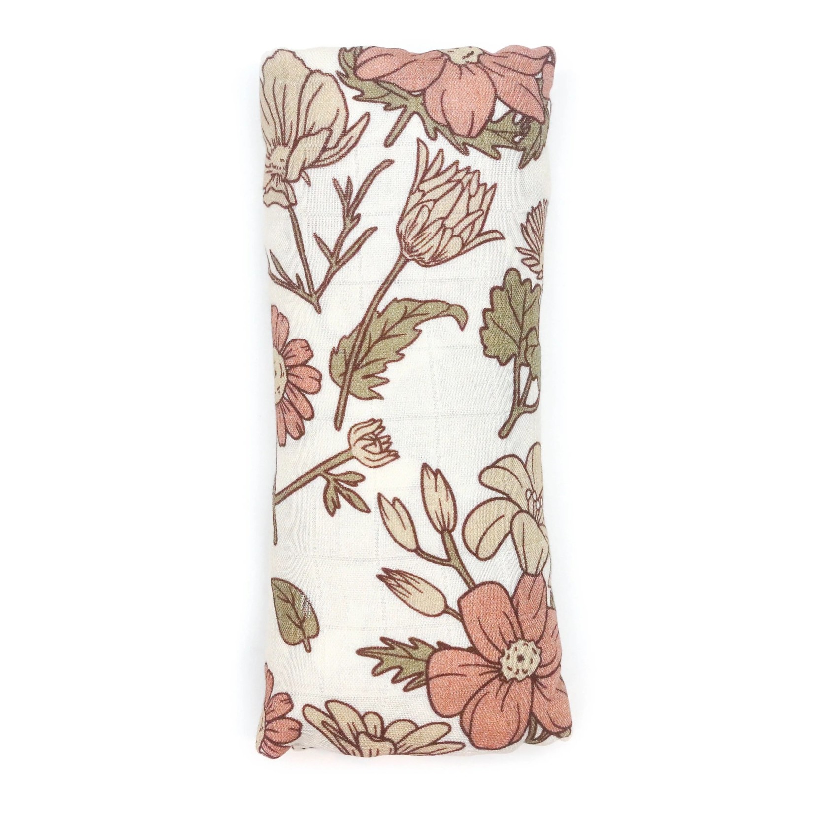 Vintage Floral Swaddle Blanket