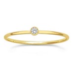 Cleo Gold-Filled Tiny Stone Stacking Ring