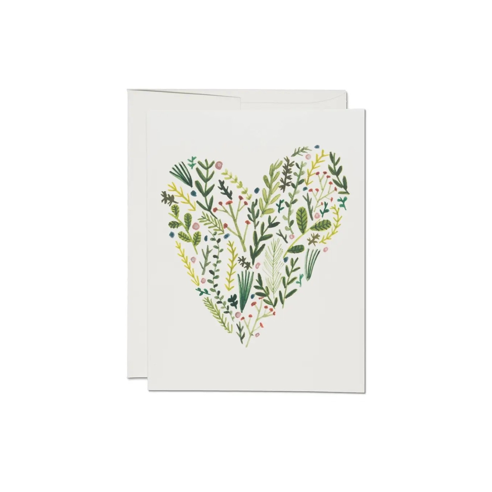 Green Heart - Greeting Card
