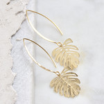 Monstera Drop Earrings