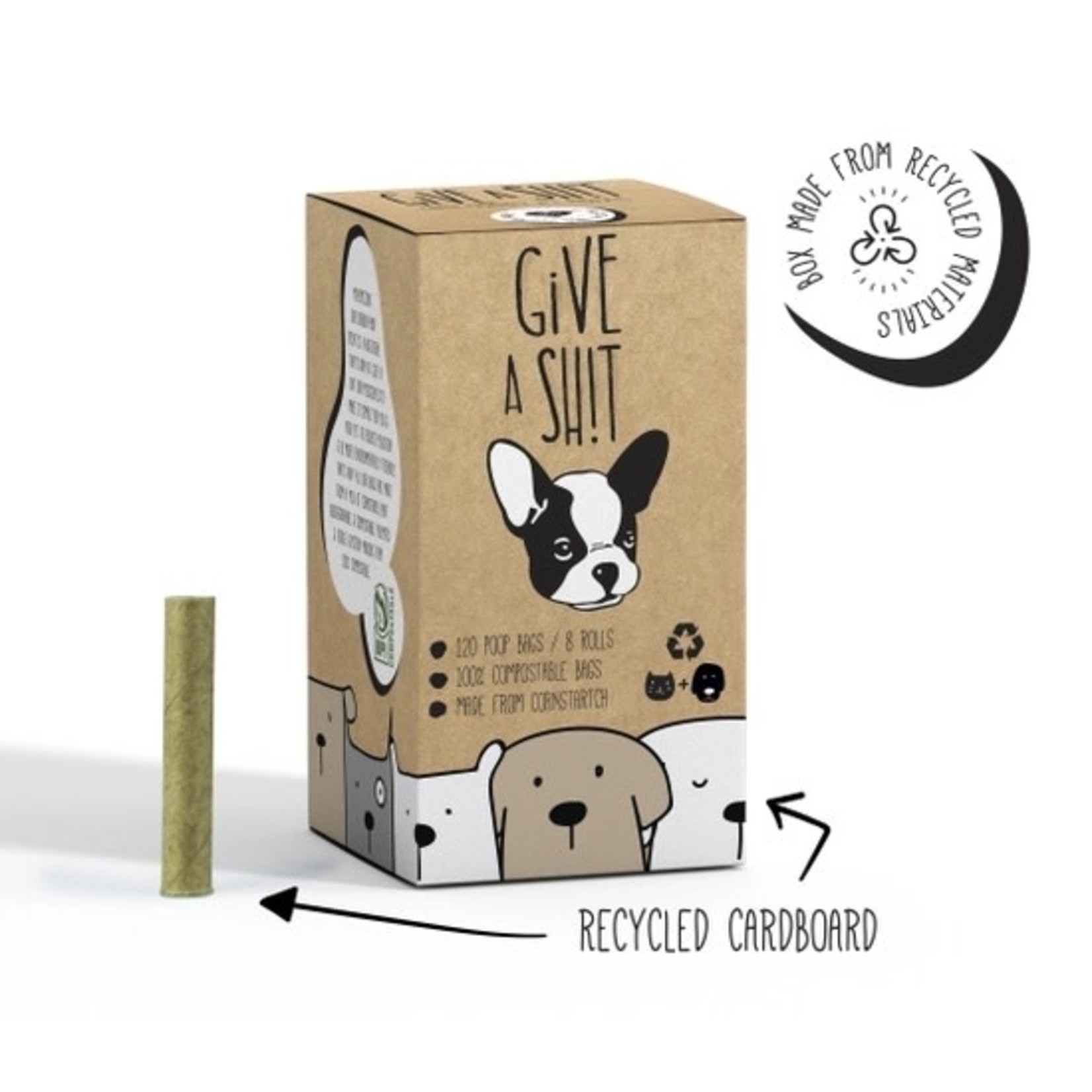 Give A Shit Compostable Dog Poop Bags - 120 Bag Box