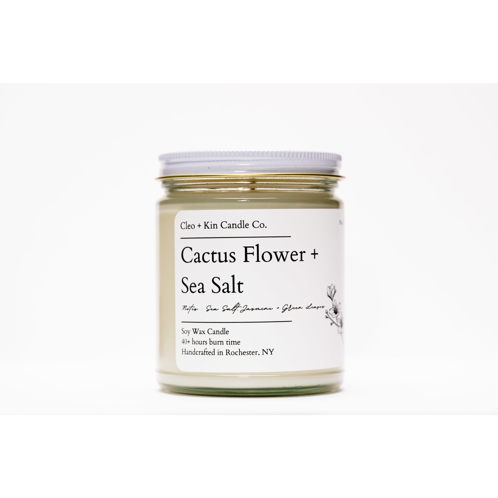 Cleo + Kin Candle Co. Cleo + Kin Candle Cactus Flower + Sea Salt