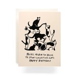 Cat Tower Birthday - Greeting Card