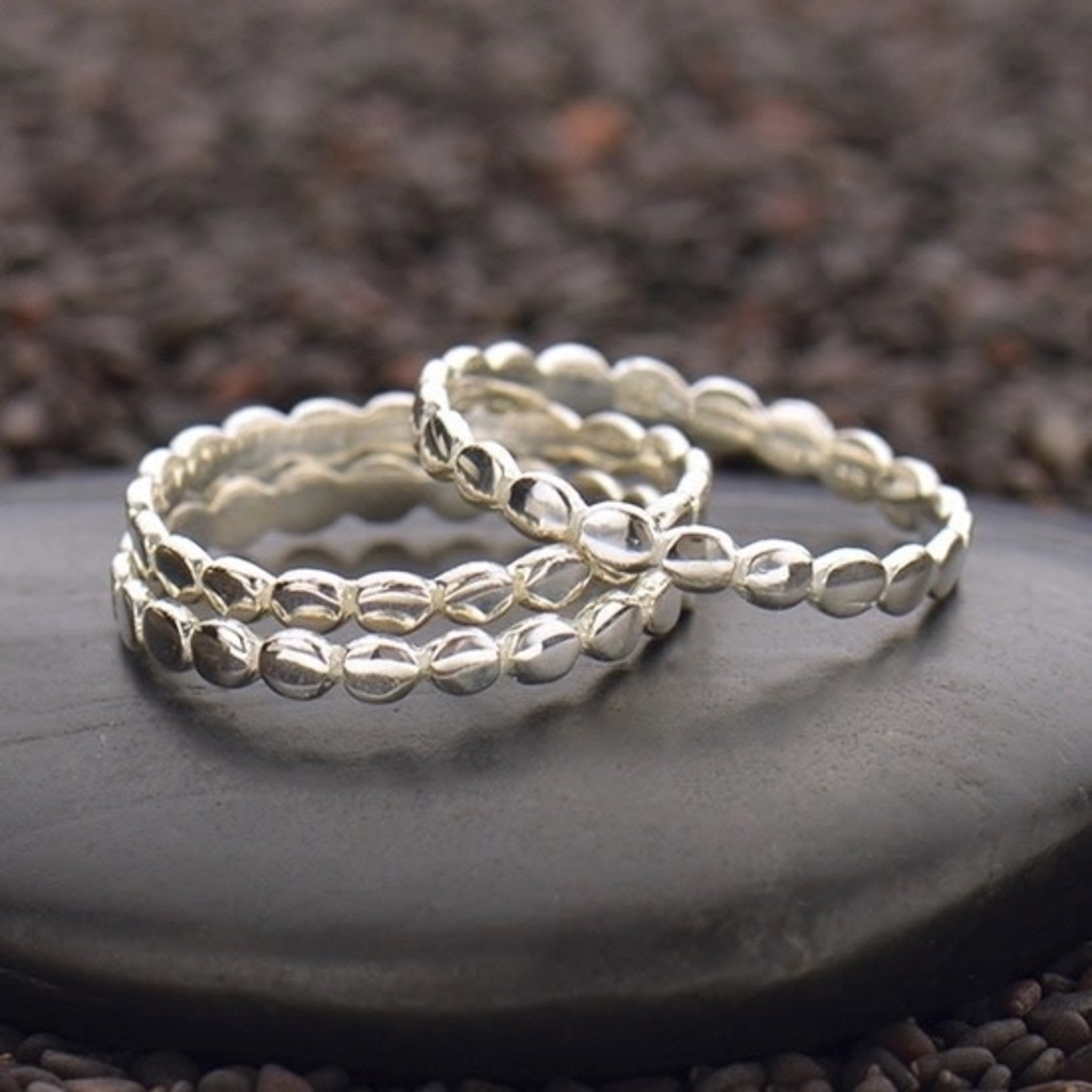 Nina Designs Sterling Silver Dot Ring