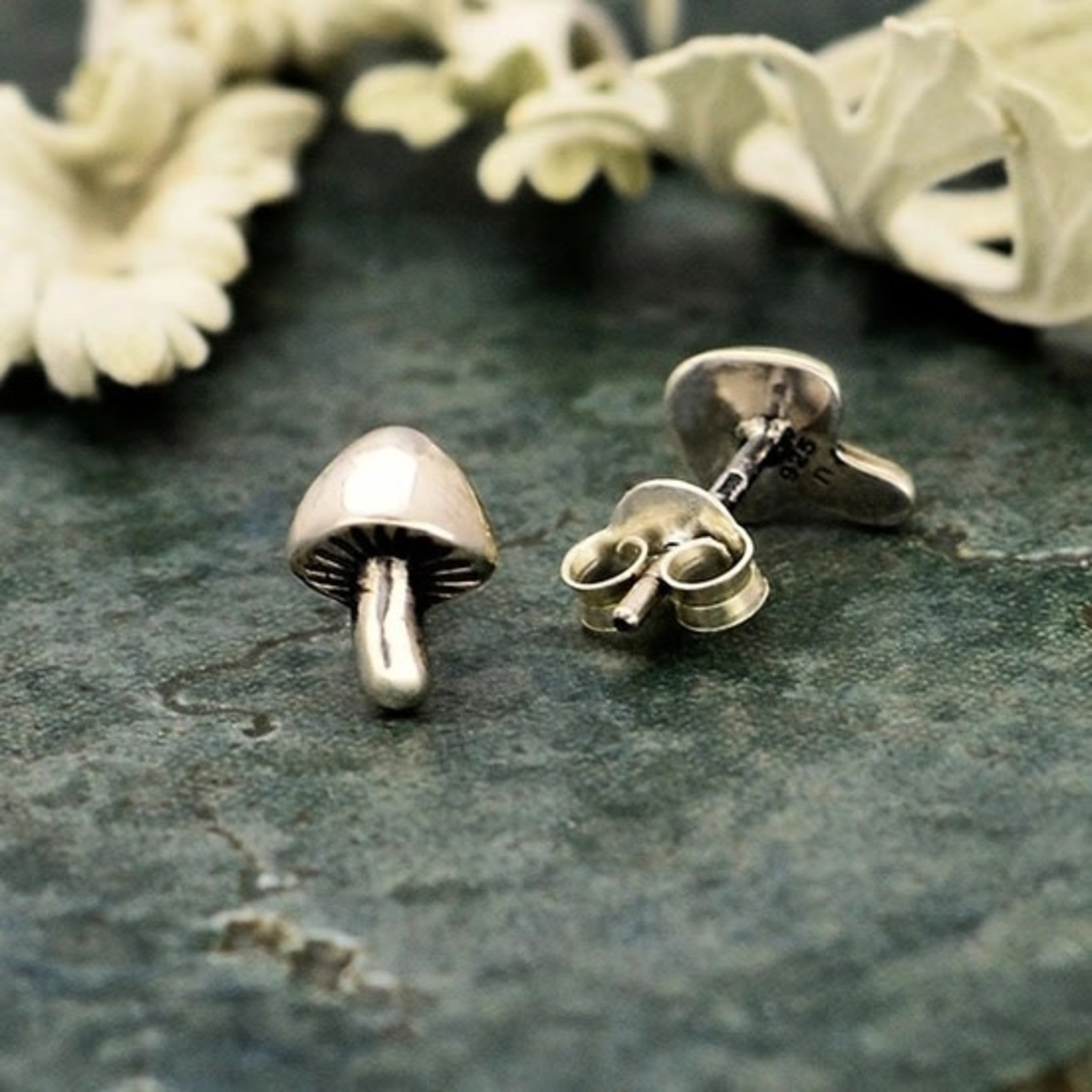 Nina Designs Sterling Mushroom Earrings