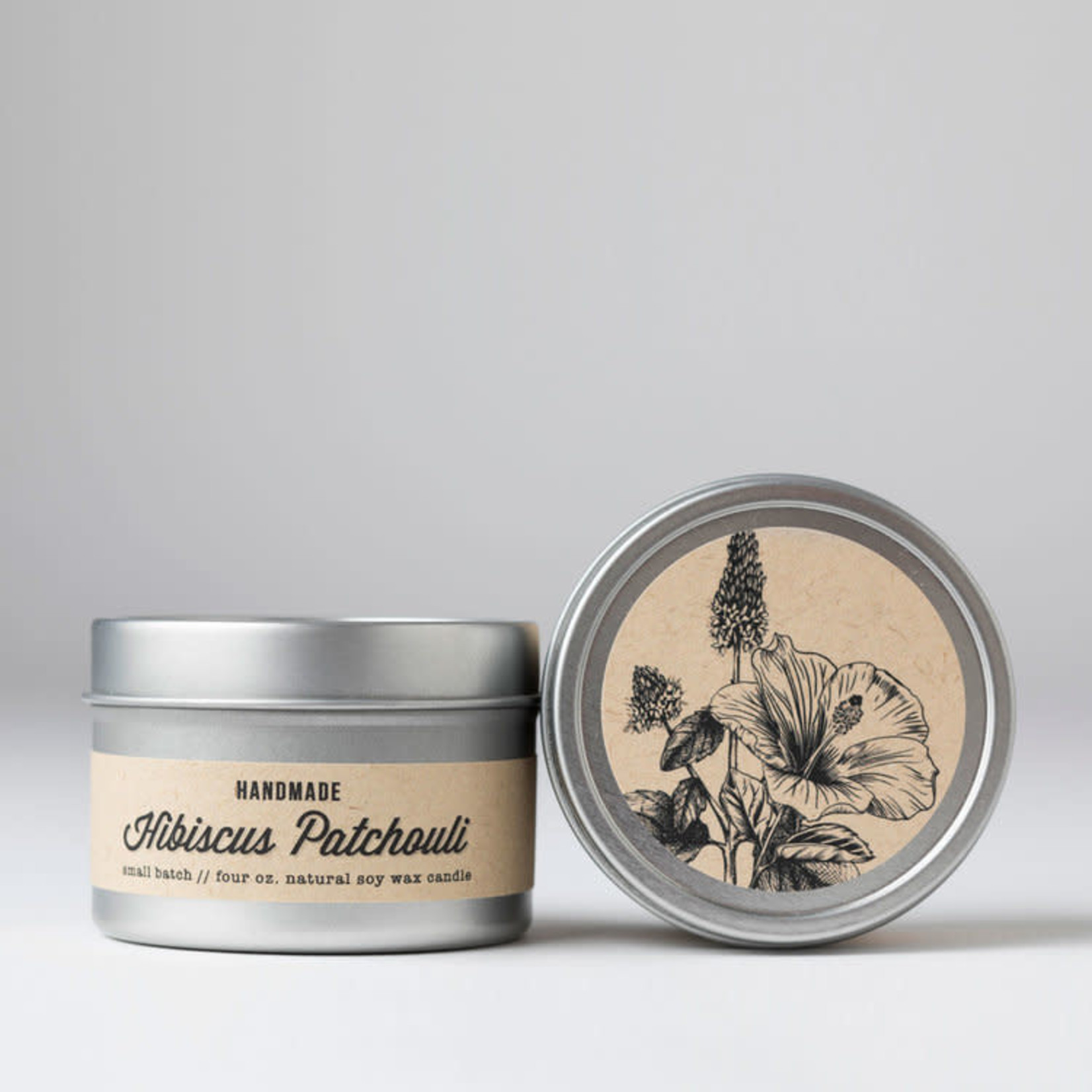 Nectar Republic Hibiscus + Patchouli Travel Tin Candle
