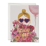 Heart Shaped Glasses - Birthday Greeting Card