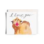 I Love You Camel - Greeting Card