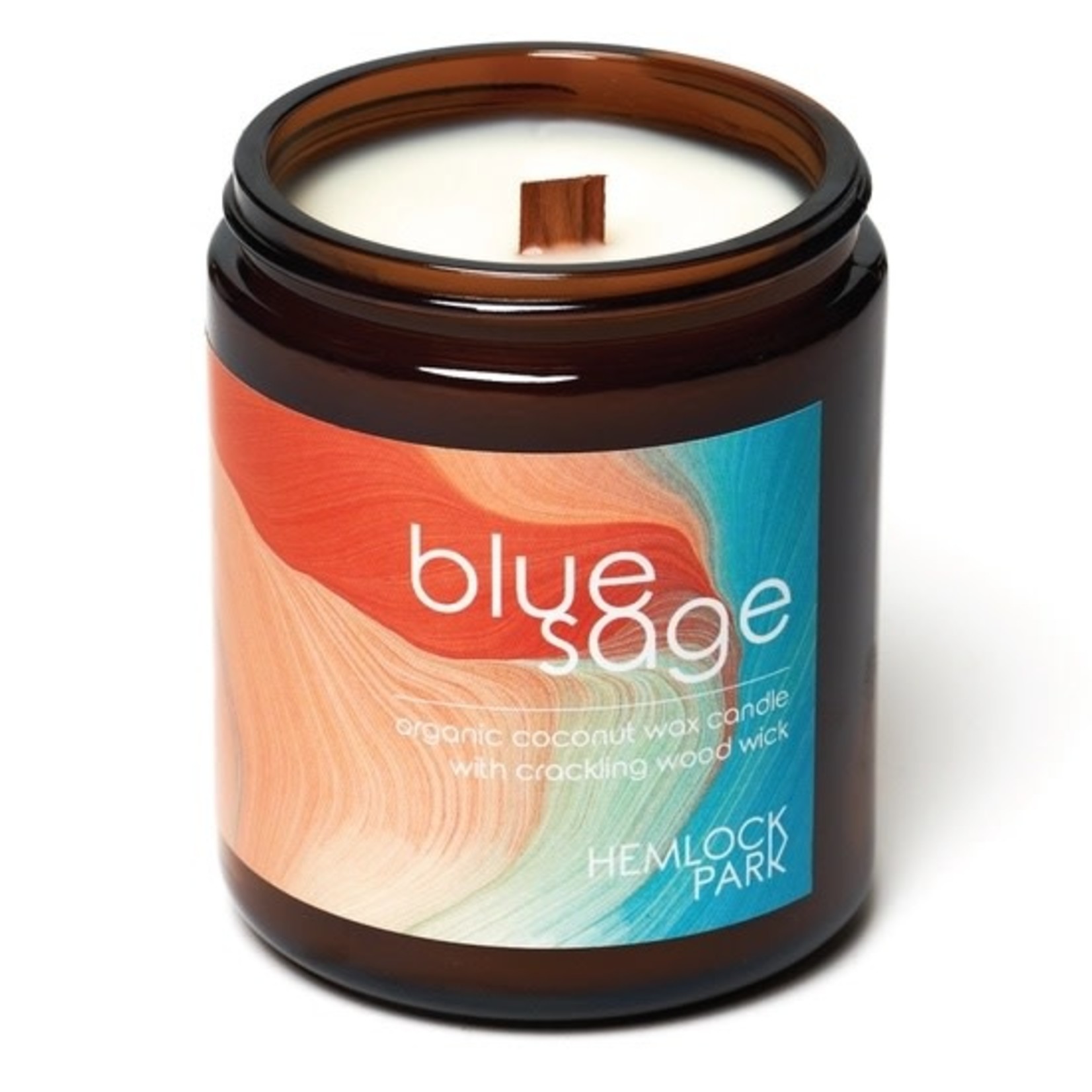 Blue Sage | Wood Wick Coconut Wax Candle