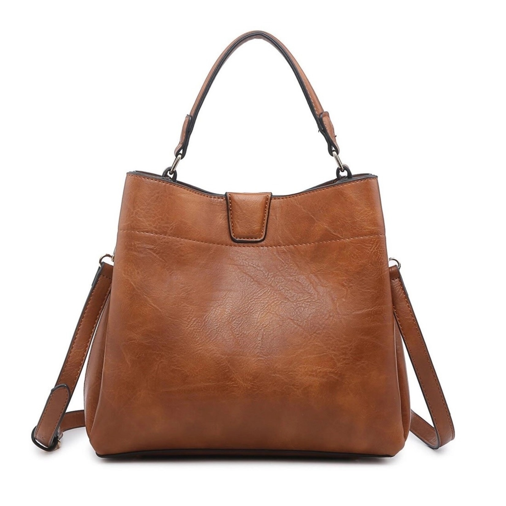 Tati Satchel With Shoulder Strap - Brown