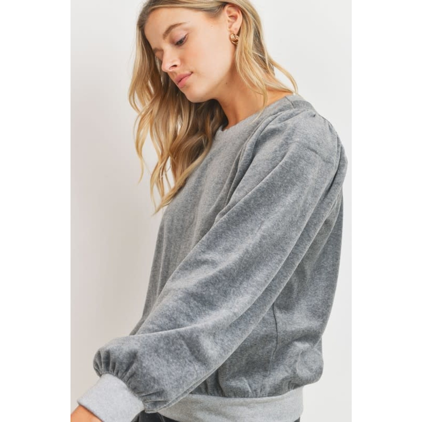 Cherish Bubble Sleeve Sweatshirt