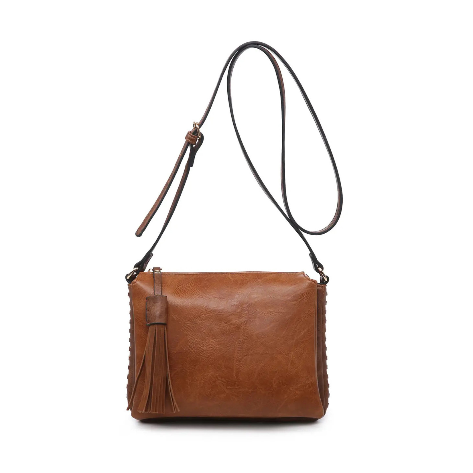 Sabrina 2 Tone Crossbody w/ 3 Compartments -