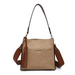 Lyla 2-in-1 Bucket Bag - Tan