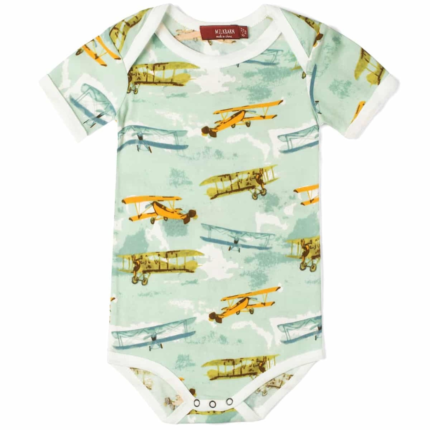 Vintage Planes Short Sleeve Onesie