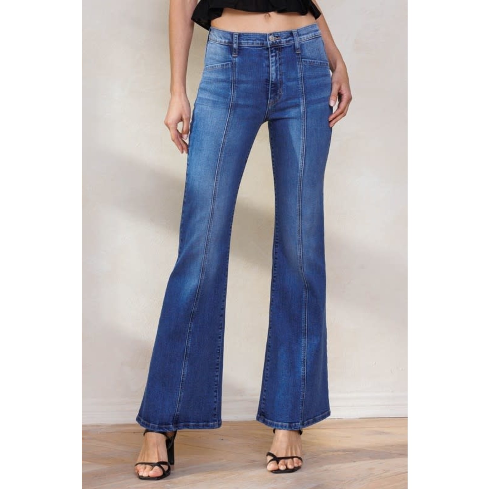 Flared Jeans With Central Seam Calzedonia, 53% OFF