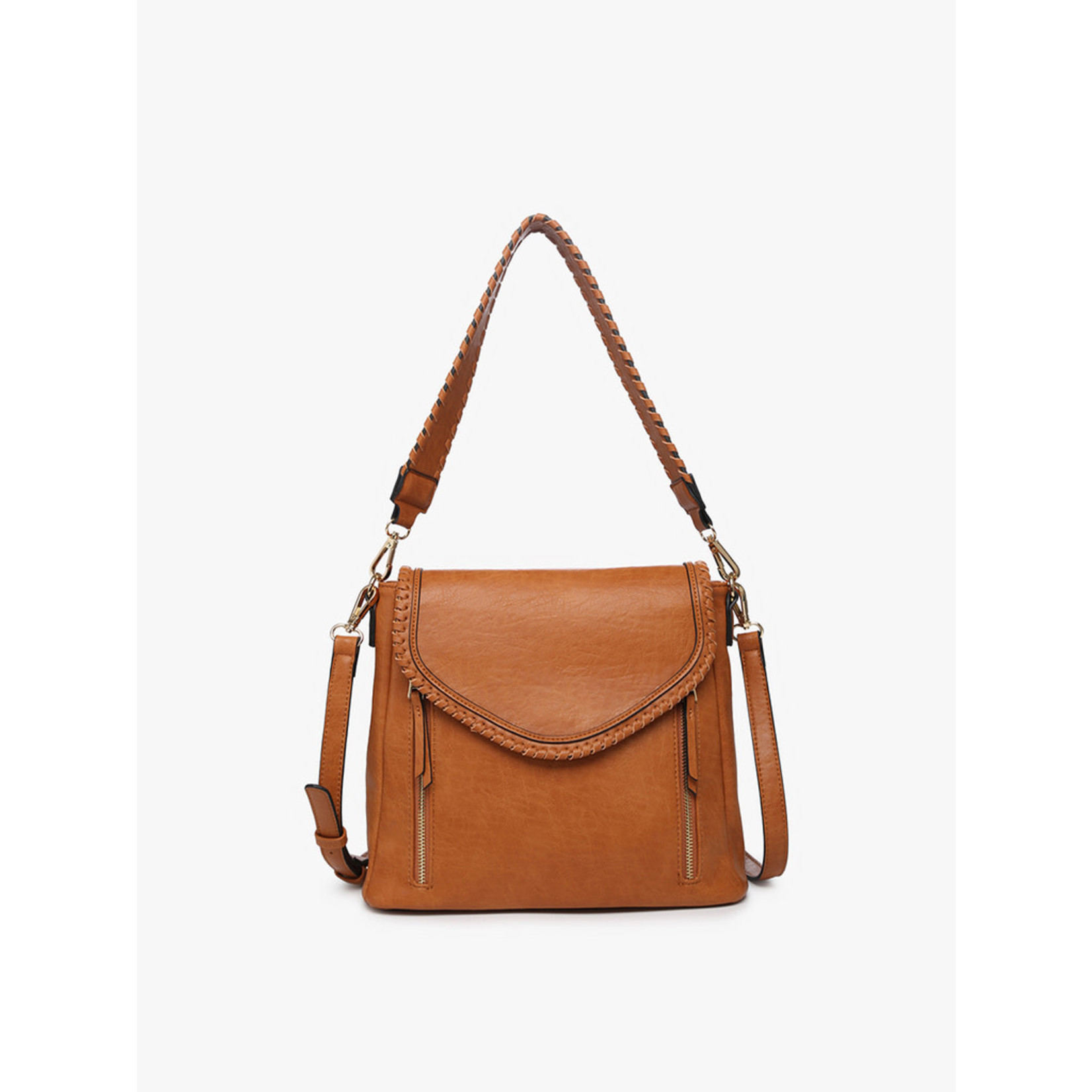 Lorelei Whipstitch Crossbody - Light Brown