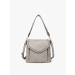 Lorelei Whipstitch Crossbody - Light Grey