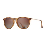 Blue Planet Eco-Eyewear Kelsea Polarized Sunglasses - Matte Tortoise + Matte Gold