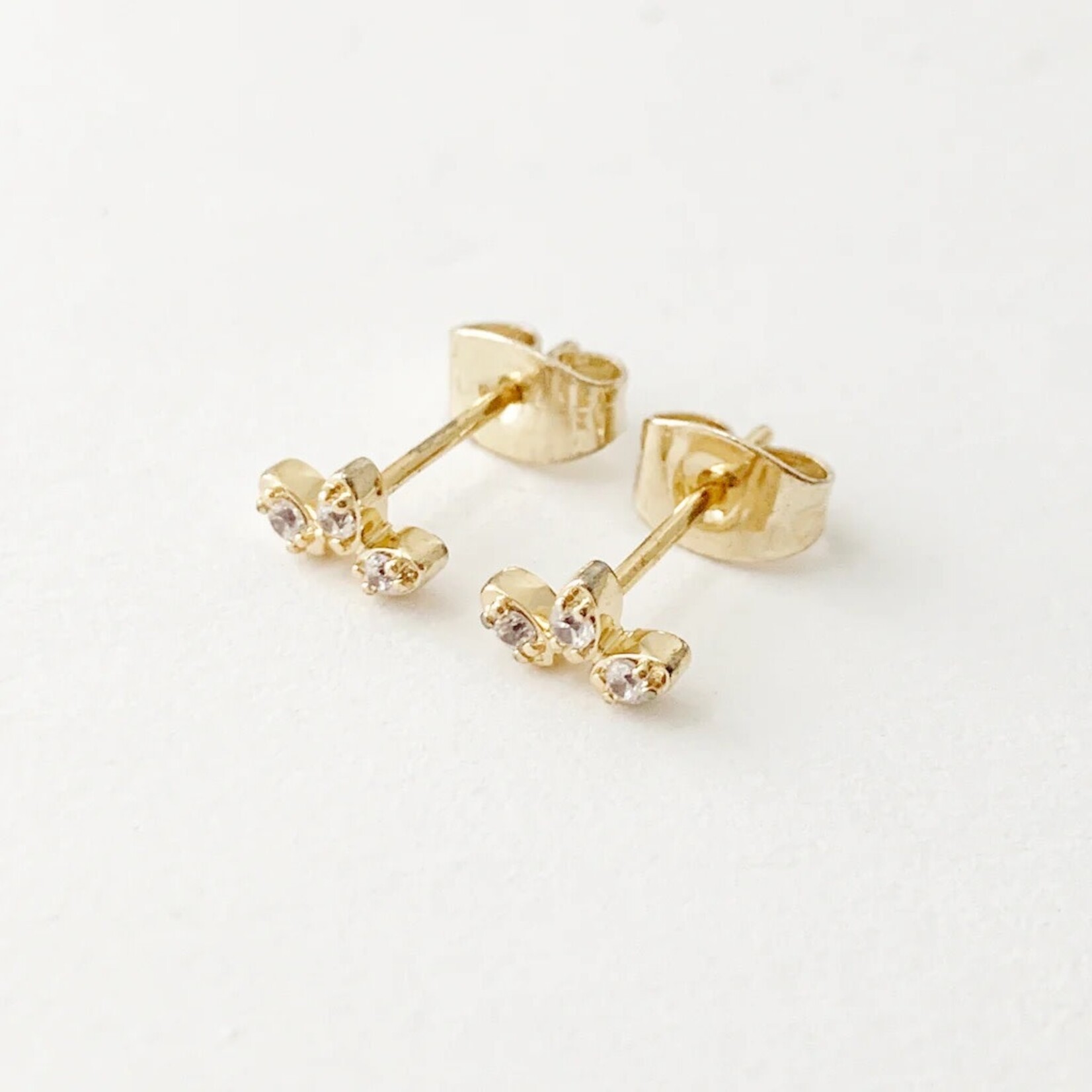 Honeycat Crystal Trio Studs