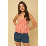 Gilli Lacey Peplum Cami Top