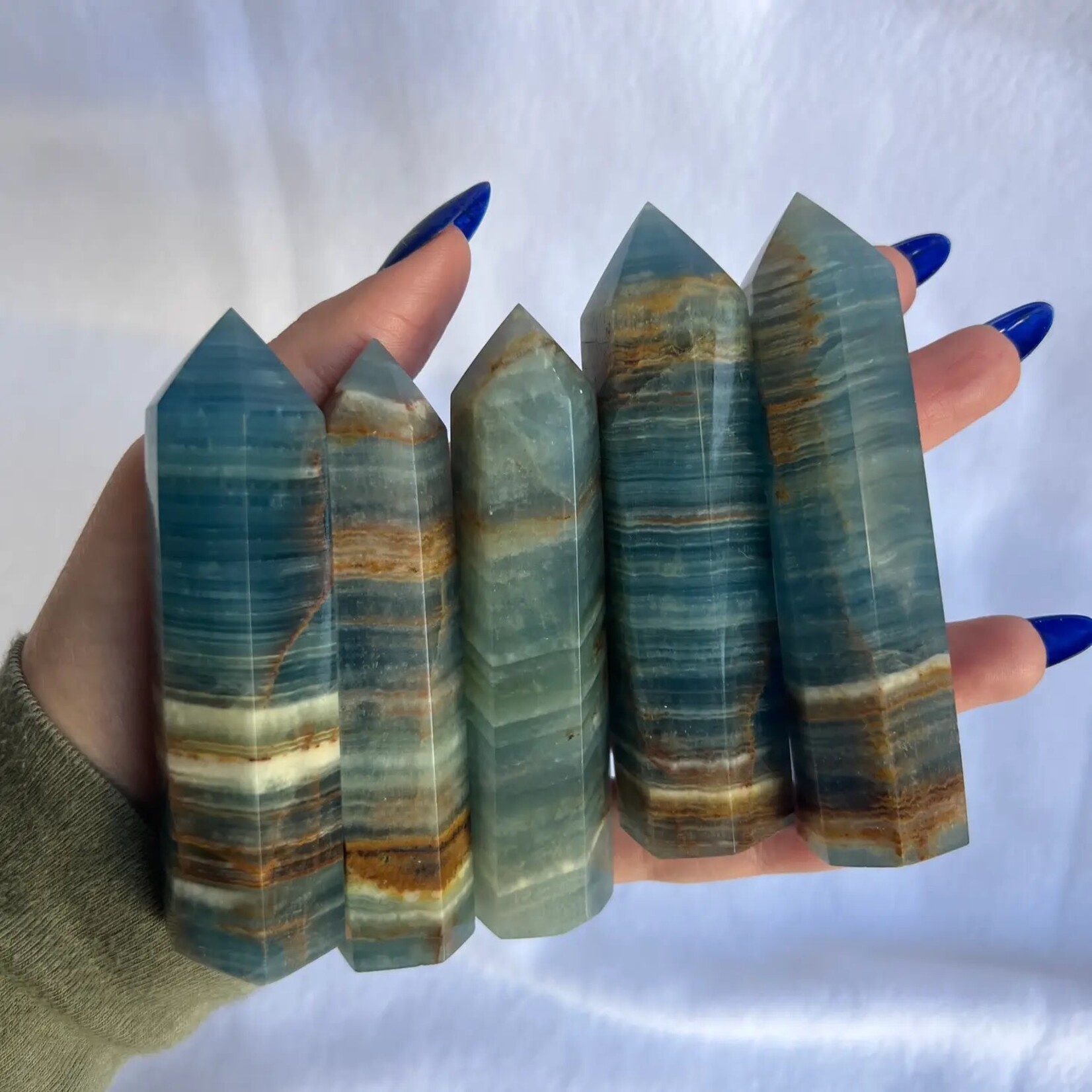 Sapphire & Sage Gemstone Crystal Point