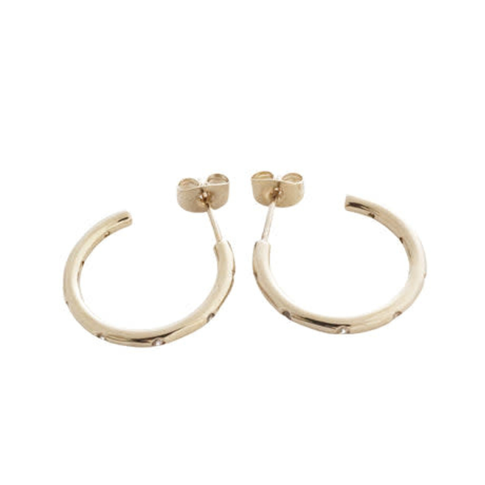 Honeycat Dotted Crystal Hoops