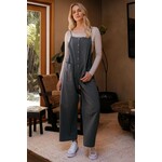 Final Touch Cora Adjustable Button Front Jumpsuit