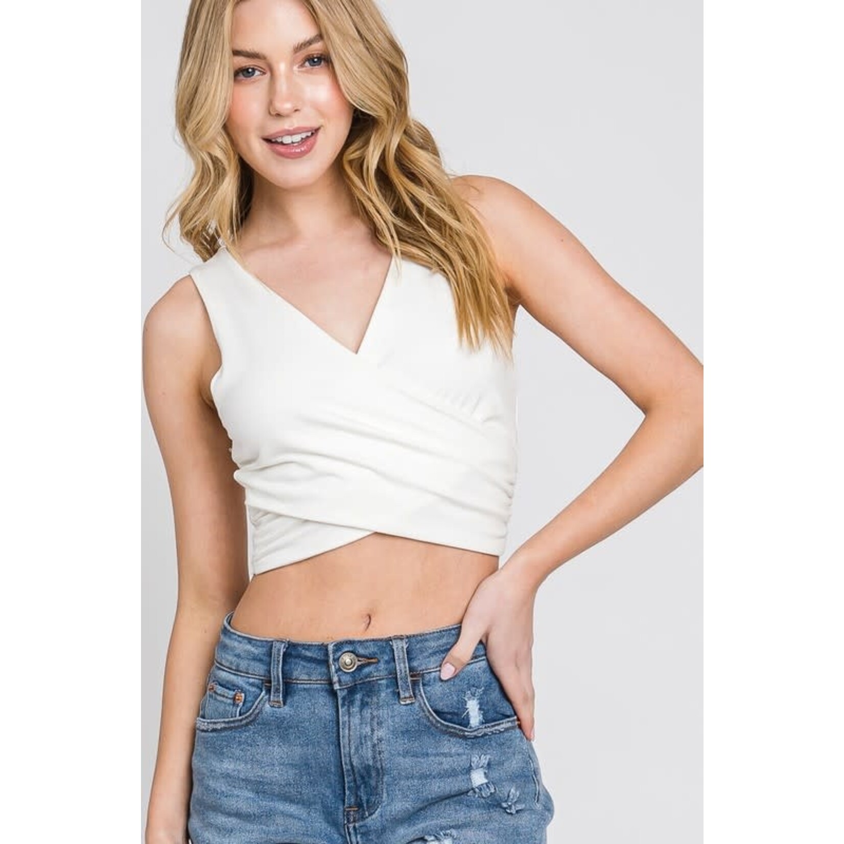 Final Touch Tori Double Layer Crop Top