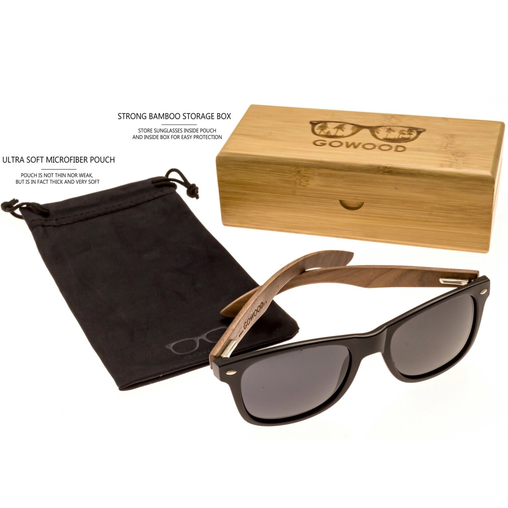 Walnut Wood Polarized Sunglasses