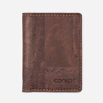 Corkor Cork Minimalist Bi-fold Wallet - Brown