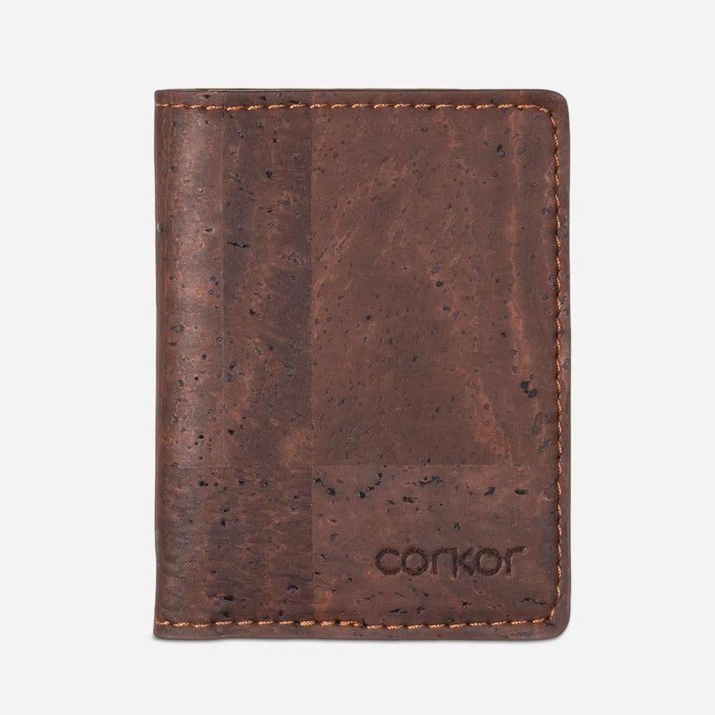 Corkor Vegan Cork RFID Safe Card Wallet, Black